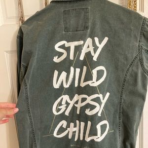 Spiritual Gangster utility jacket army green